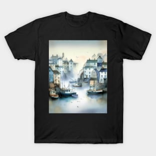 Misty harbour morning T-Shirt